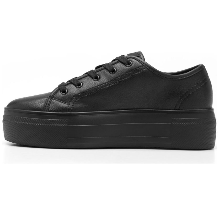Tenis  Negro Casual con Plataforma Flexi
