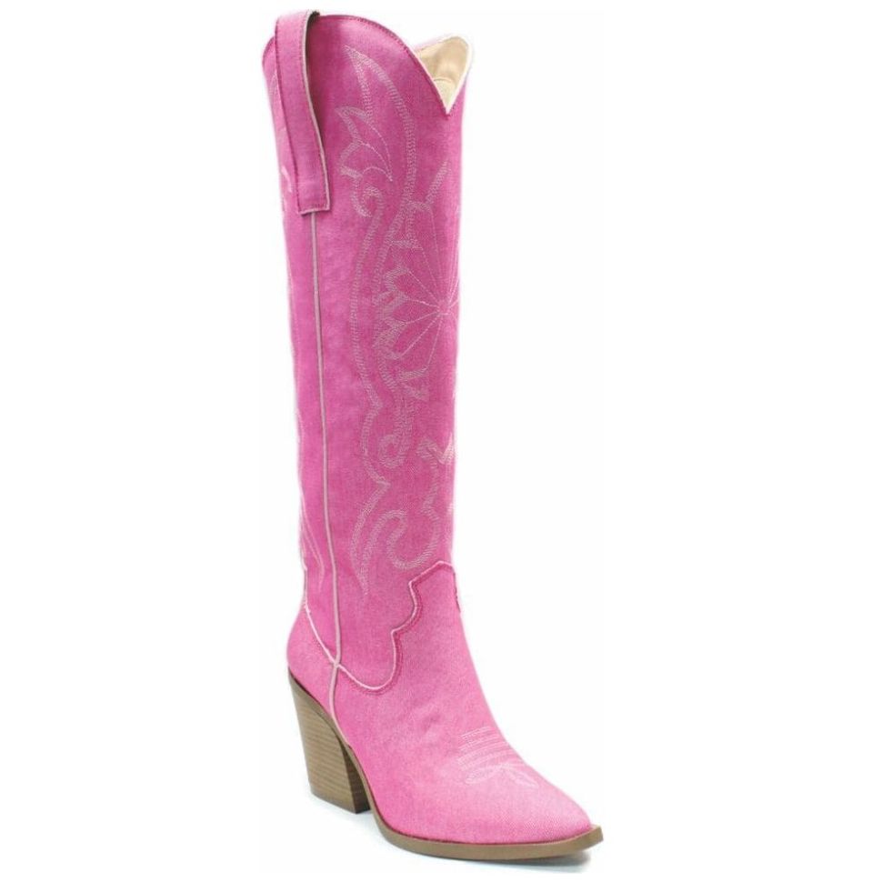 Botas cowboy altas rosas Dim