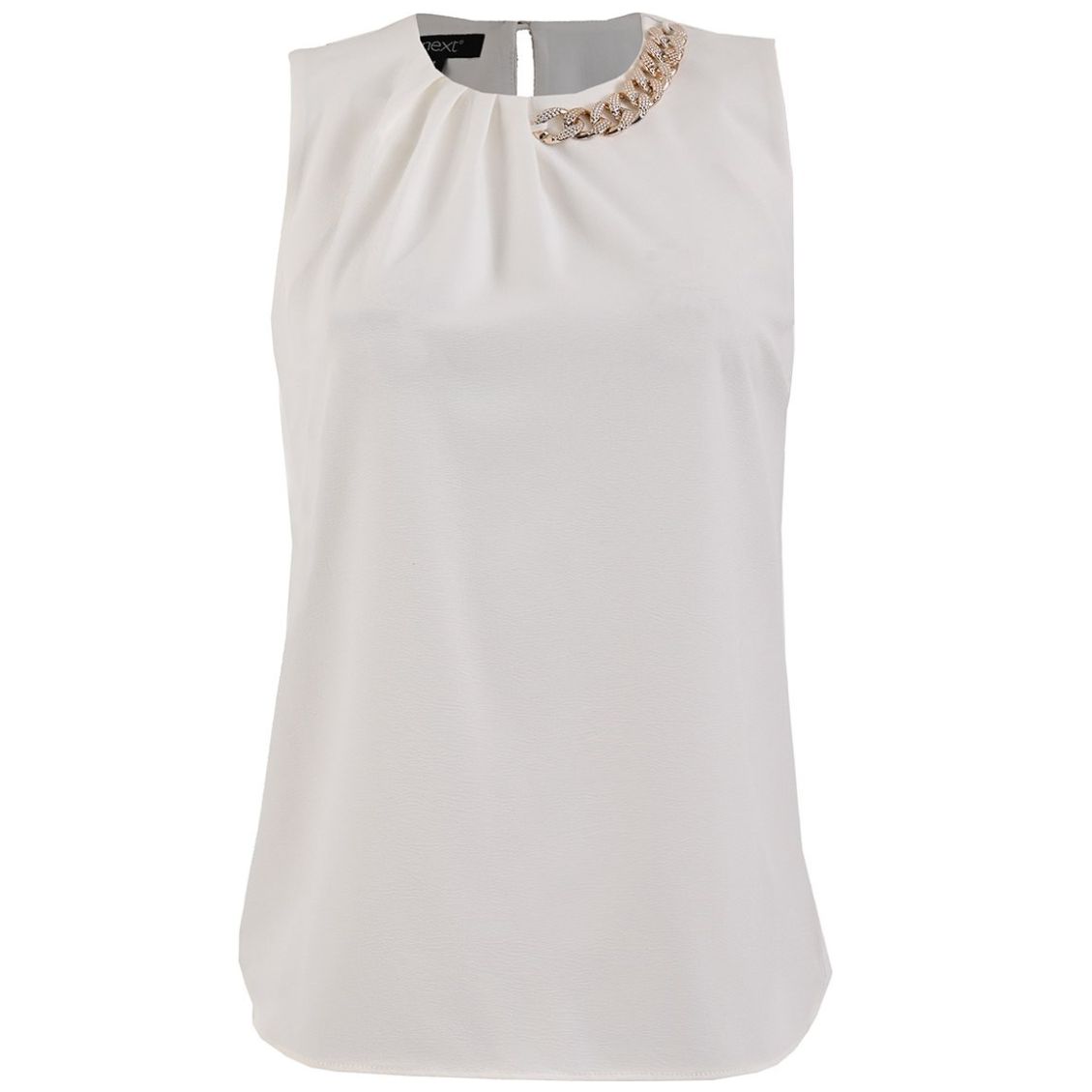 Blusa Sin Mangas Cuello Redondo con Cadena Next