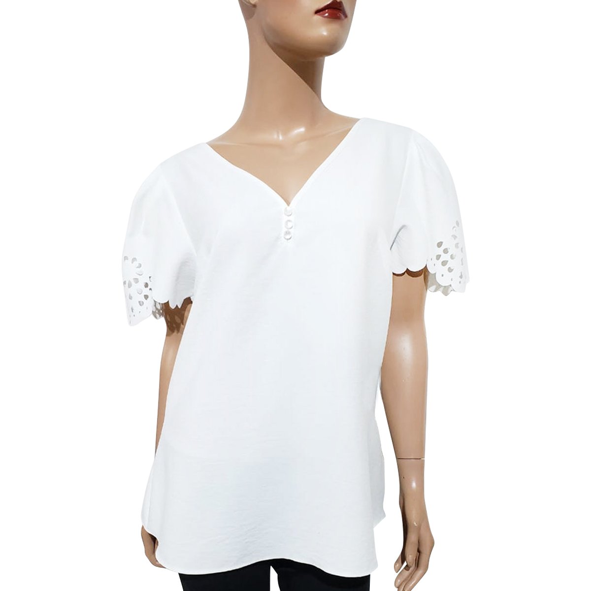 Blusa Cuello V Marca Tr3S para Mujer