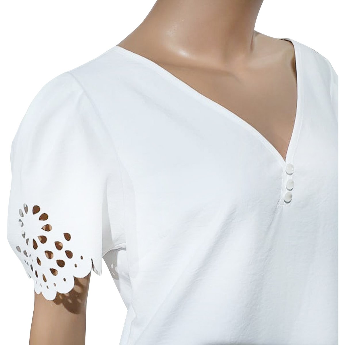 Blusa Cuello V Marca Tr3S para Mujer