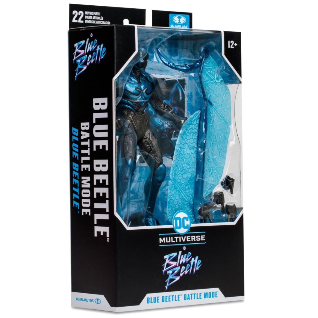 Figura de Colección 7" Blue Beetle Modo Batalla