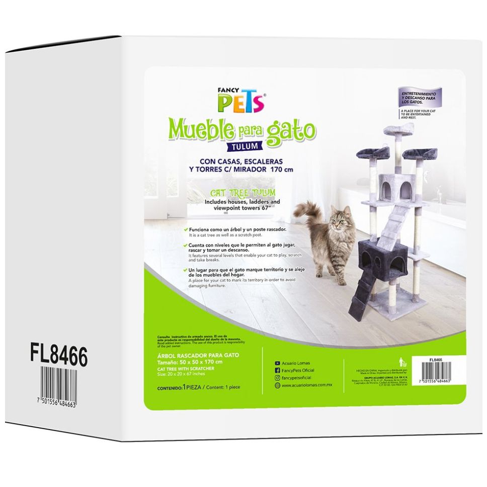 Mueble Tulum 170Cm para Gato Acuario Lomas