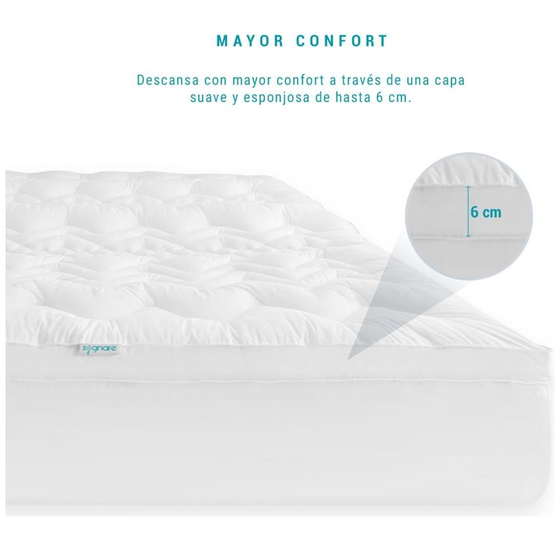Cubre Colchón Sognare Balance King Size Sognare