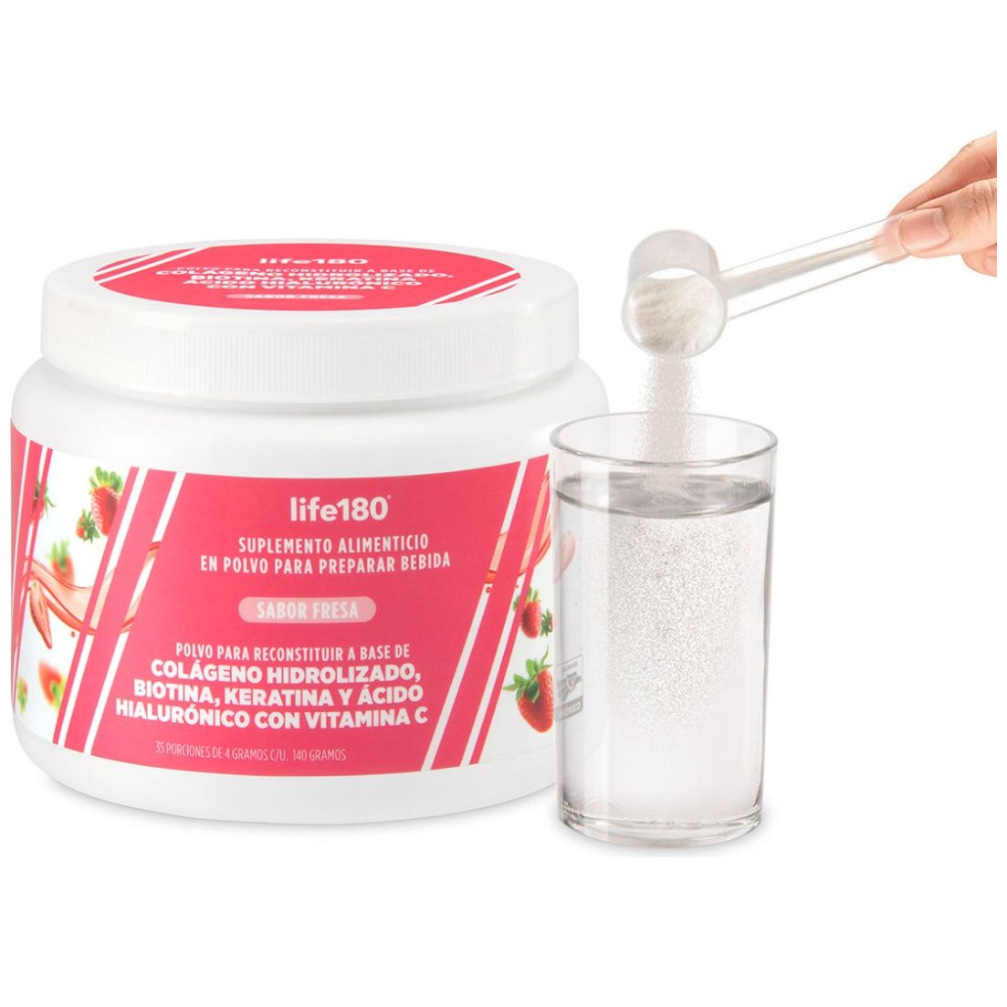 Bebida Funcional Beauty Sabor Fresa Life 180