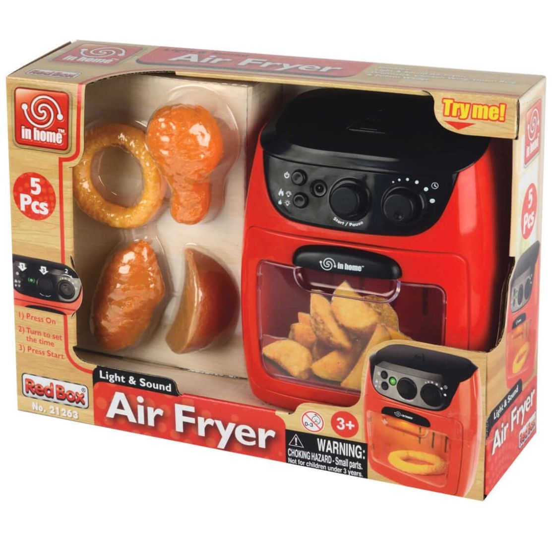 Juego Freidora de Aire con Luz y Sonido Red Box