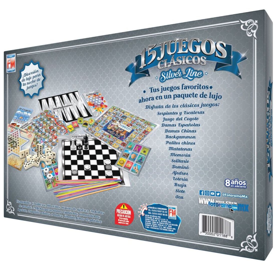 15 Juego Clasicos Silver                         