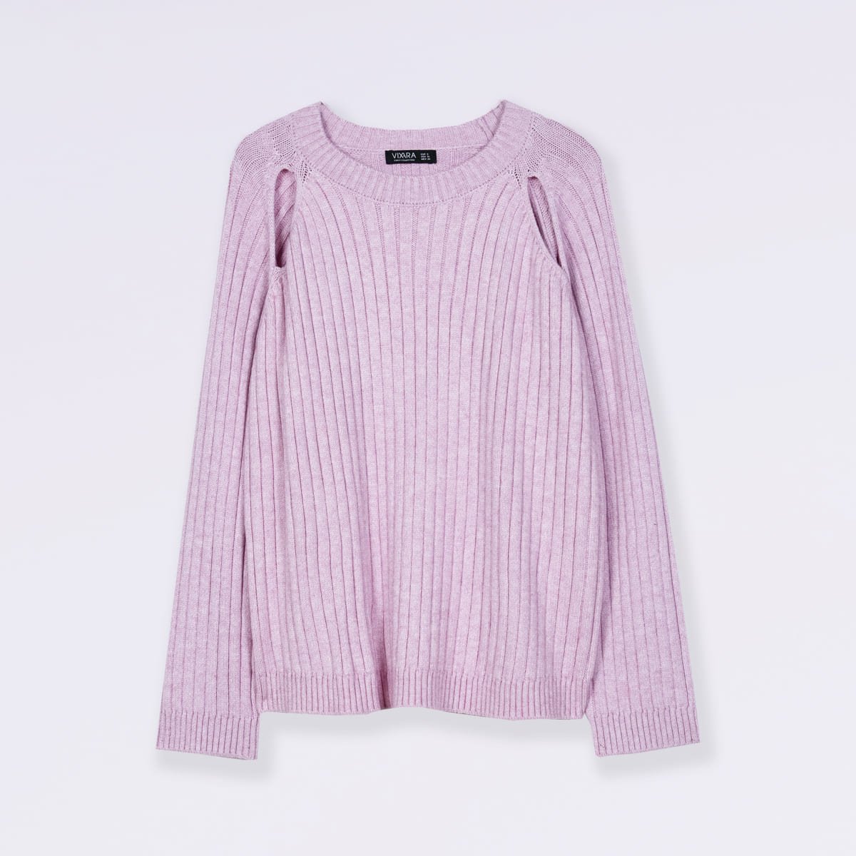 Suéter Cuello Redondo Hombros Descubiertos  Vixara