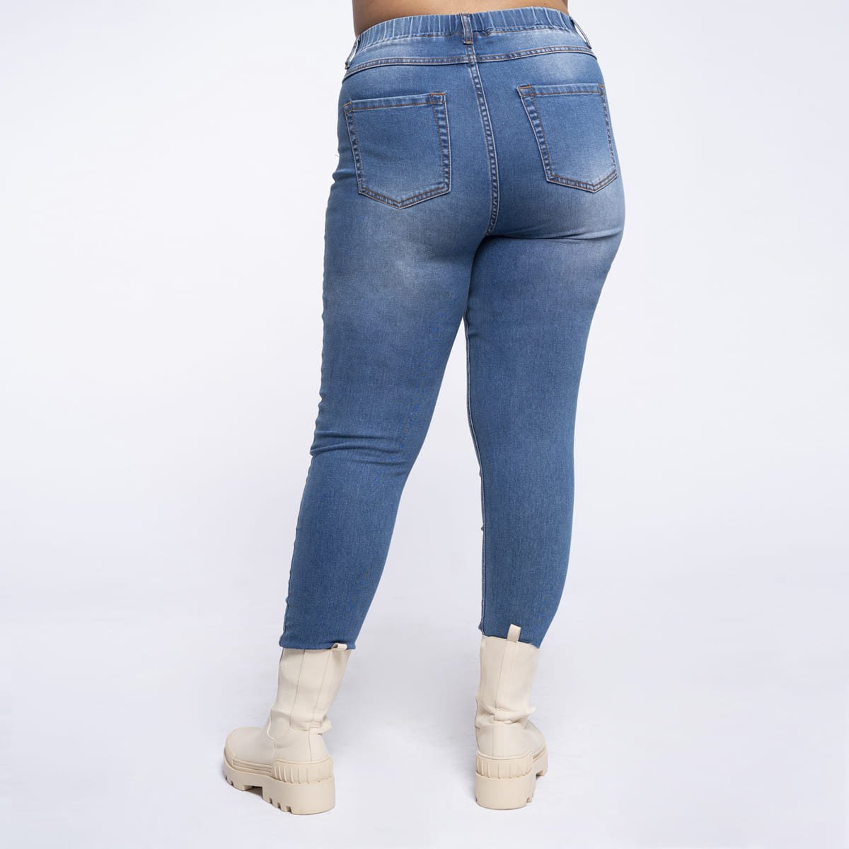 Jeans Resorte en Cintura con Bolsas  Vixara