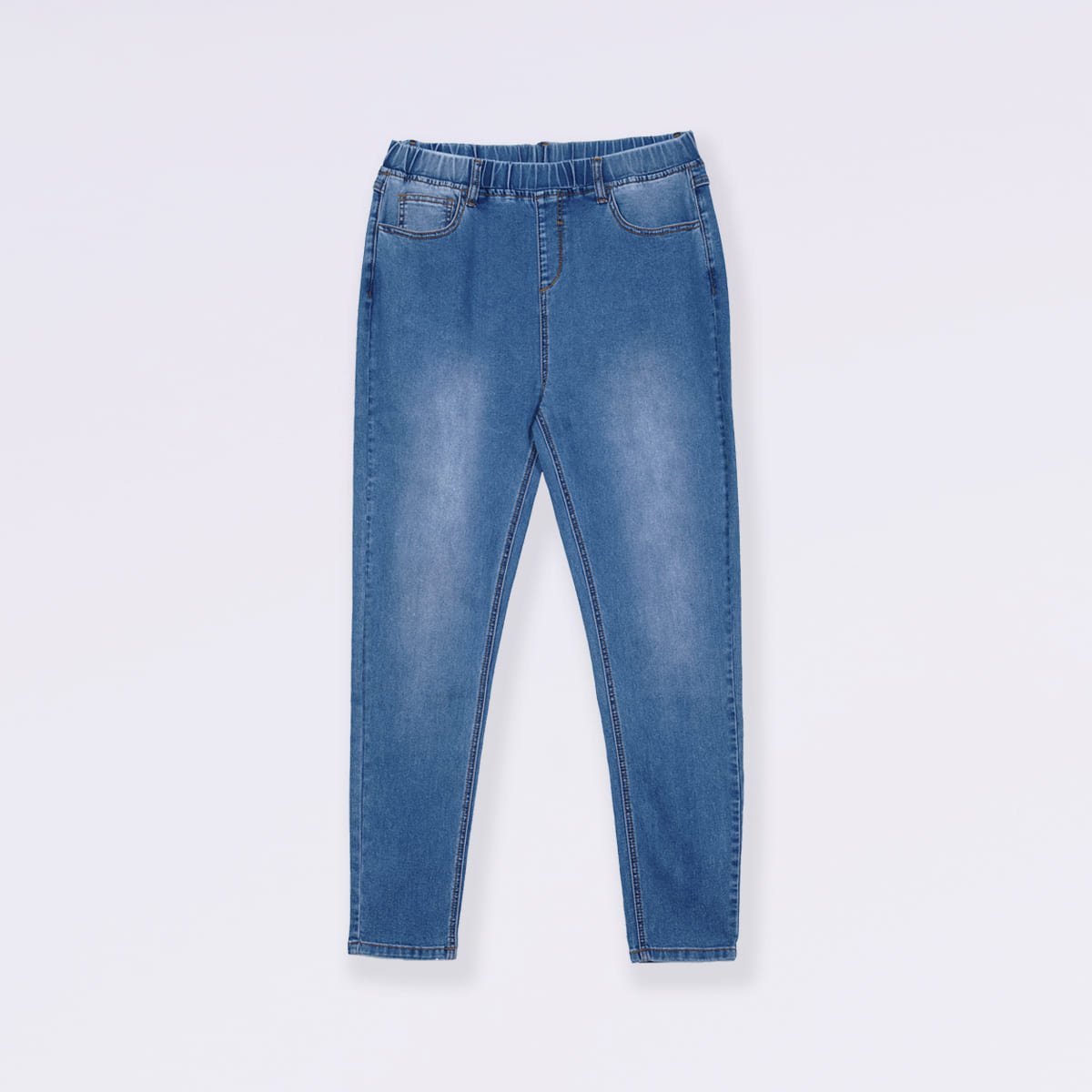 Jeans Resorte en Cintura con Bolsas  Vixara