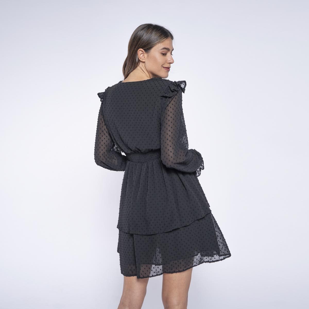 Vestido de Maternidad Olanes Corto Manga Larga