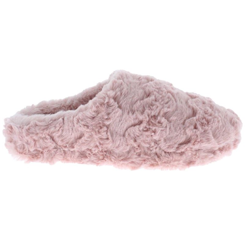 Pantufla Destalonada Afelpada Rosa Comfort Fit