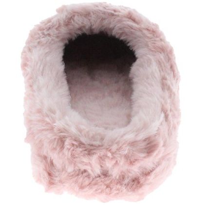 Pantufla Destalonada Afelpada Rosa Comfort Fit
