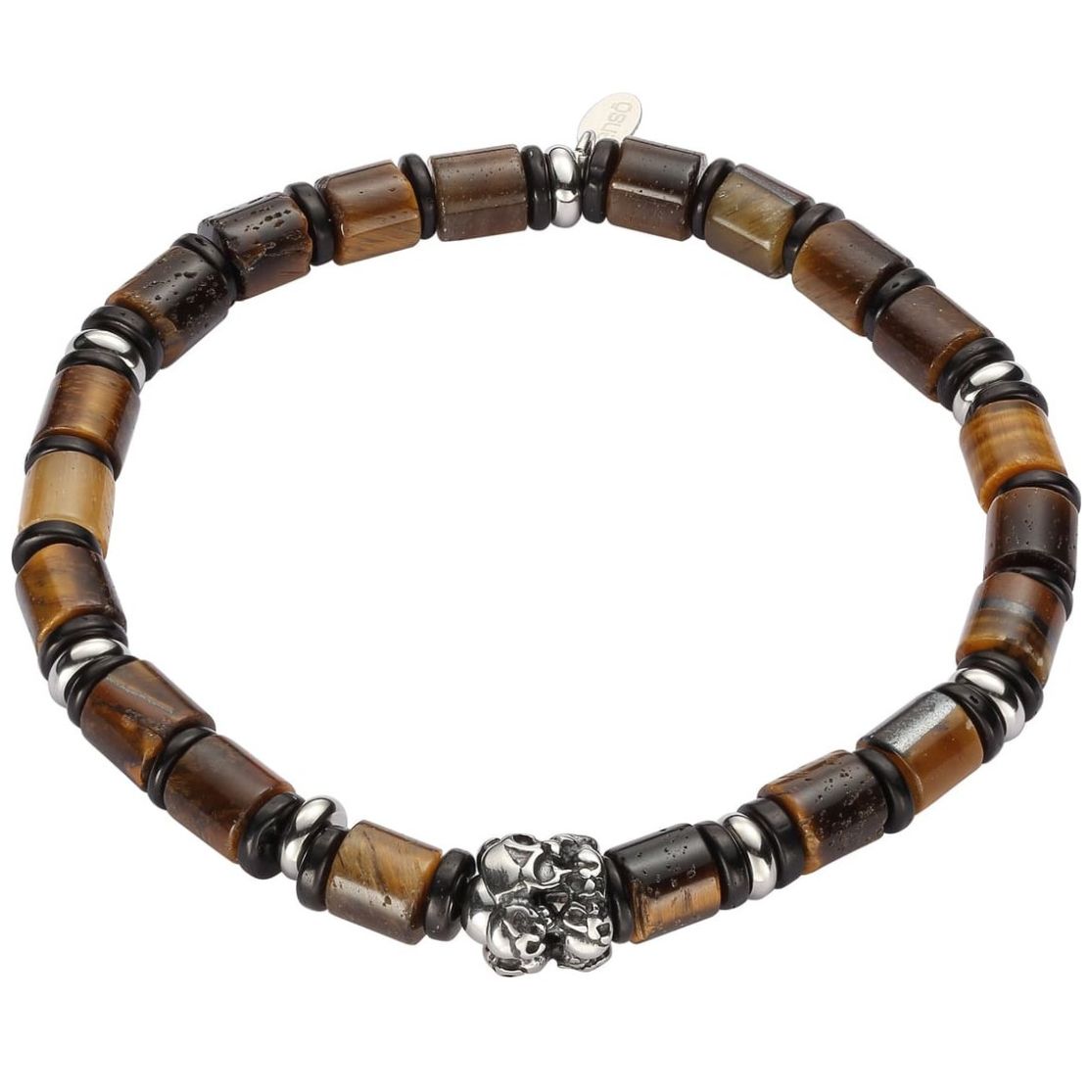 Pulsera de Acero Enso para Caballero  Color Café