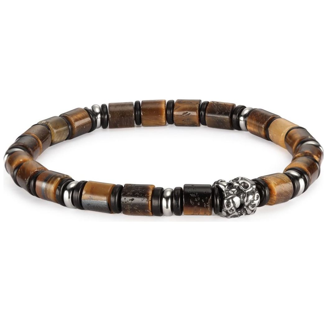 Pulsera de Acero Enso para Caballero  Color Café