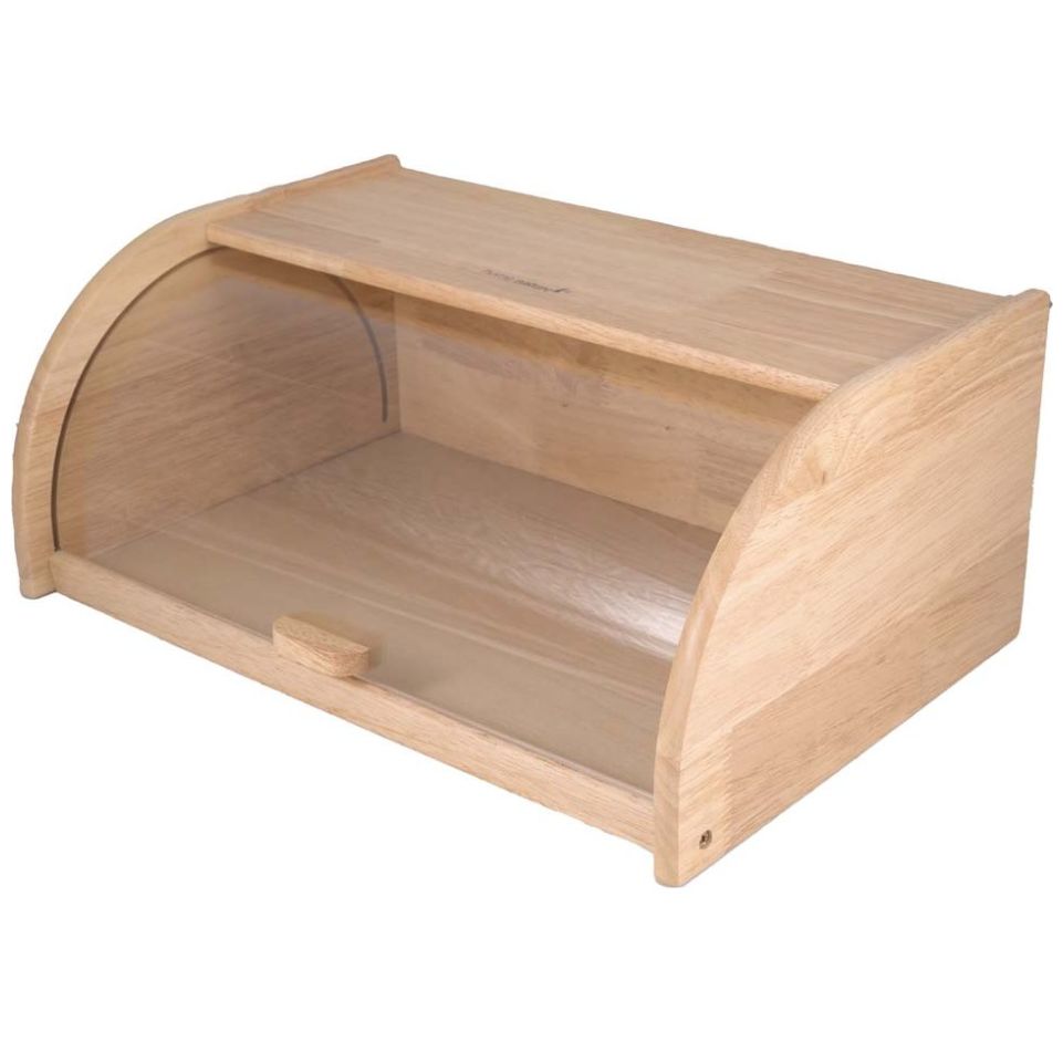 Home Nature Caja de Madera para de Pan 39X26X16 Cm