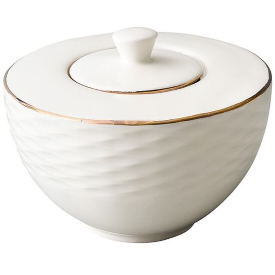 Combo Home & Details de 52 Piezas Vajilla, Vasos Y Plato Base Dorado