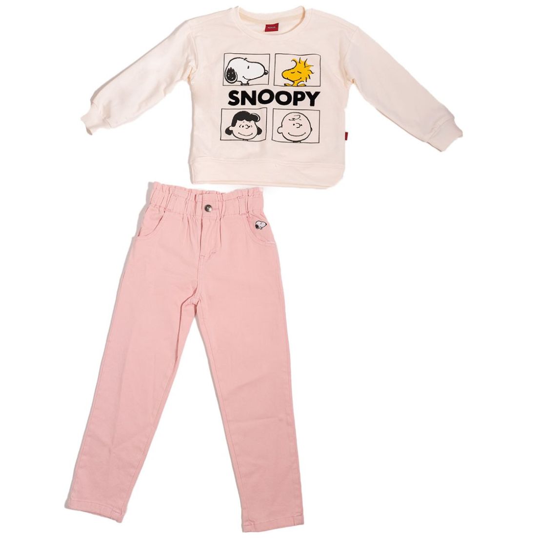 Conjunto para Niña con Sudadera con Pantalón Peanuts