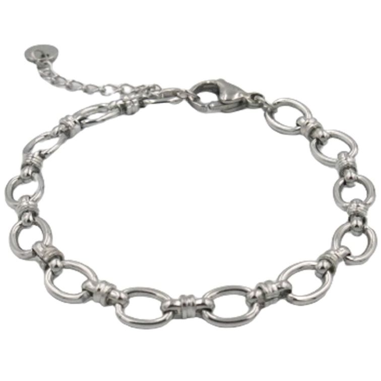 Pulsera Delgada Eslabones Ovalados