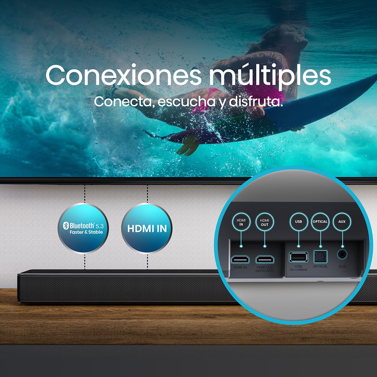 Barra de Sonido Hisense Ax5120G 5.1.2 Canales