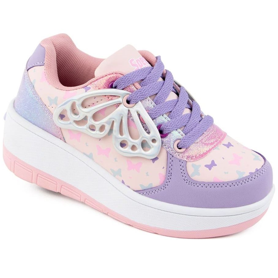 Tenis Personajes Patín Mariposa 18-22 Colores