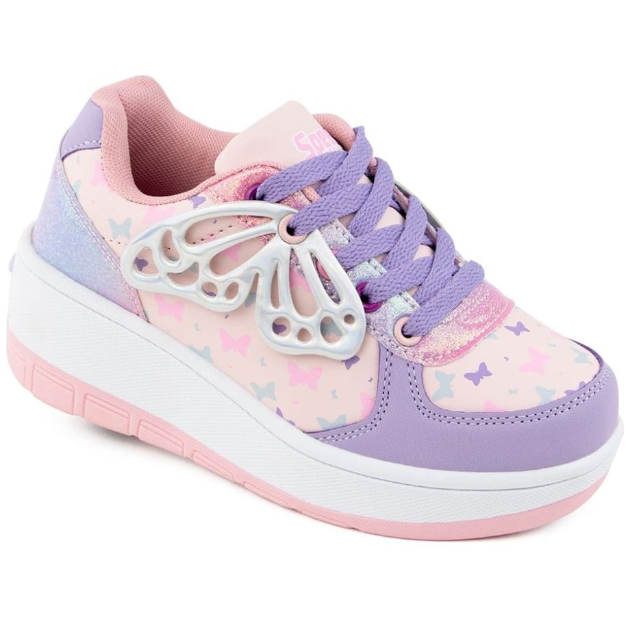 Tenis Personajes Patín Mariposa 18-22 Colores