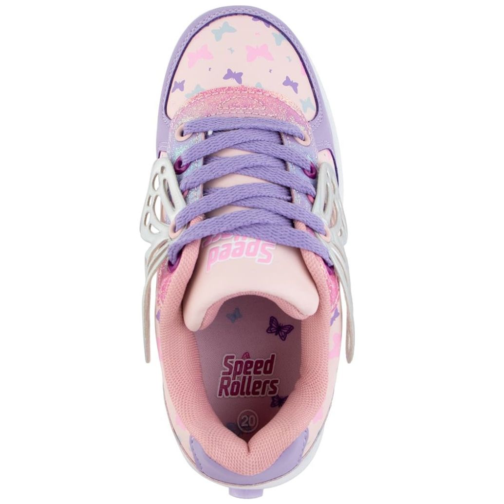 Tenis Personajes Patín Mariposa 18-22 Colores