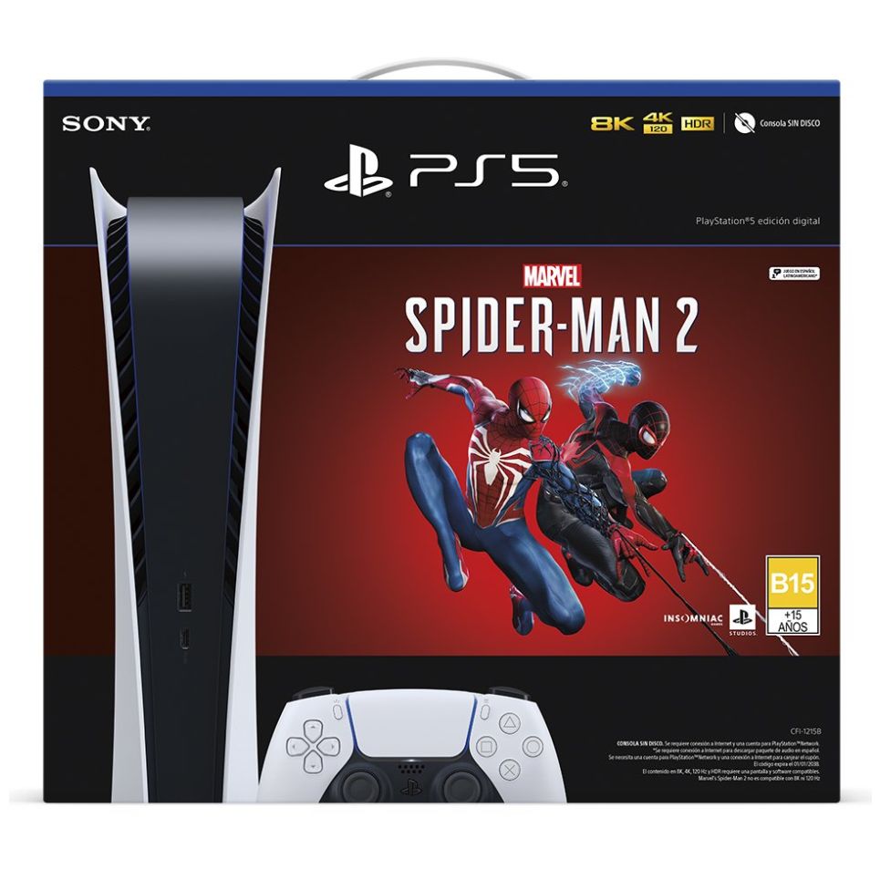Consola Ps5 Marvel´s Spider-Man 2 Edición Digital