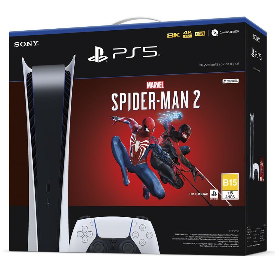 Consola Ps5 Marvel´s Spider-Man 2 Edición Digital
