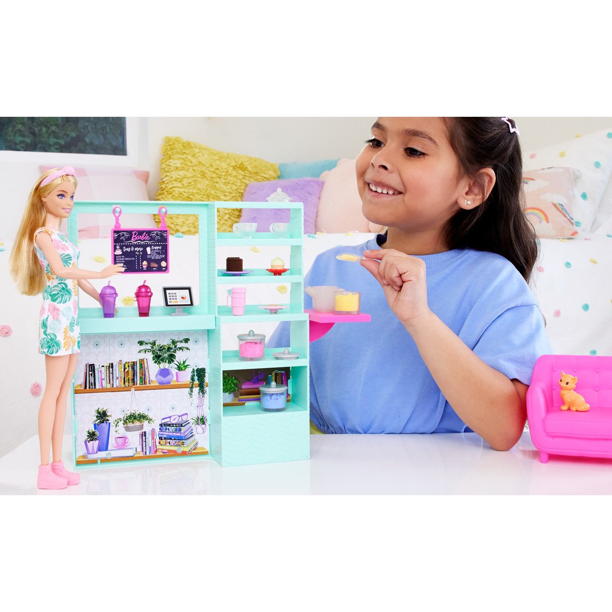 Barbie Fashion & Beauty Set de Juego Tienda de Té