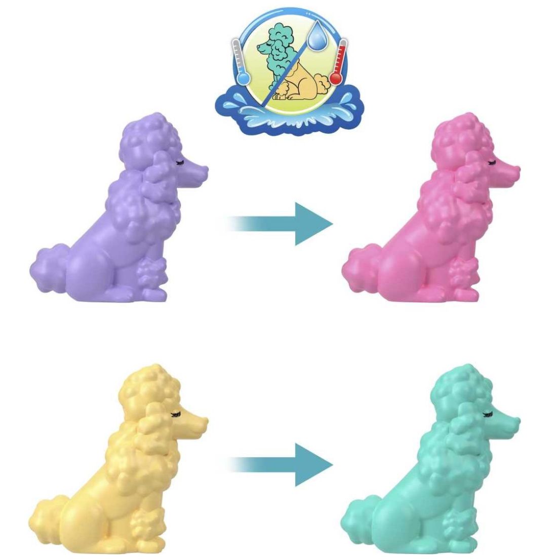 Polly Pocket Set de Juego Compacto Spa de Poodle