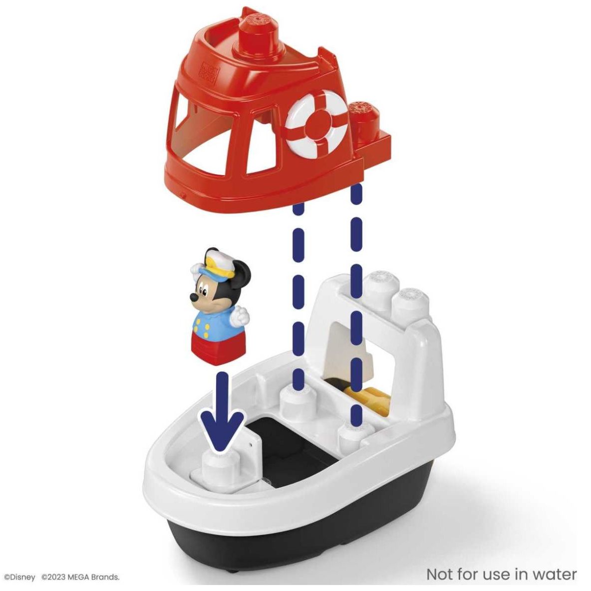 Mega Bloks Disney Juguete Construcción Clásico Bote Mickey