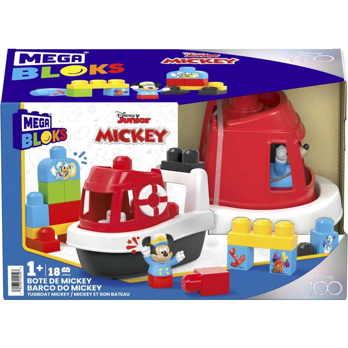 Mega Bloks Disney Juguete Construcción Clásico Bote Mickey