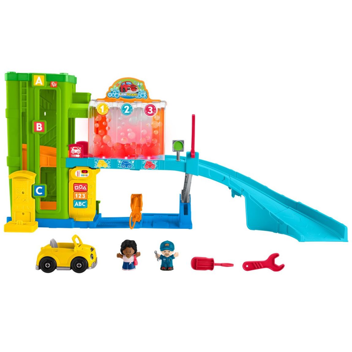 Fisher-Price Little People Set de Juego Garage de Vehículos