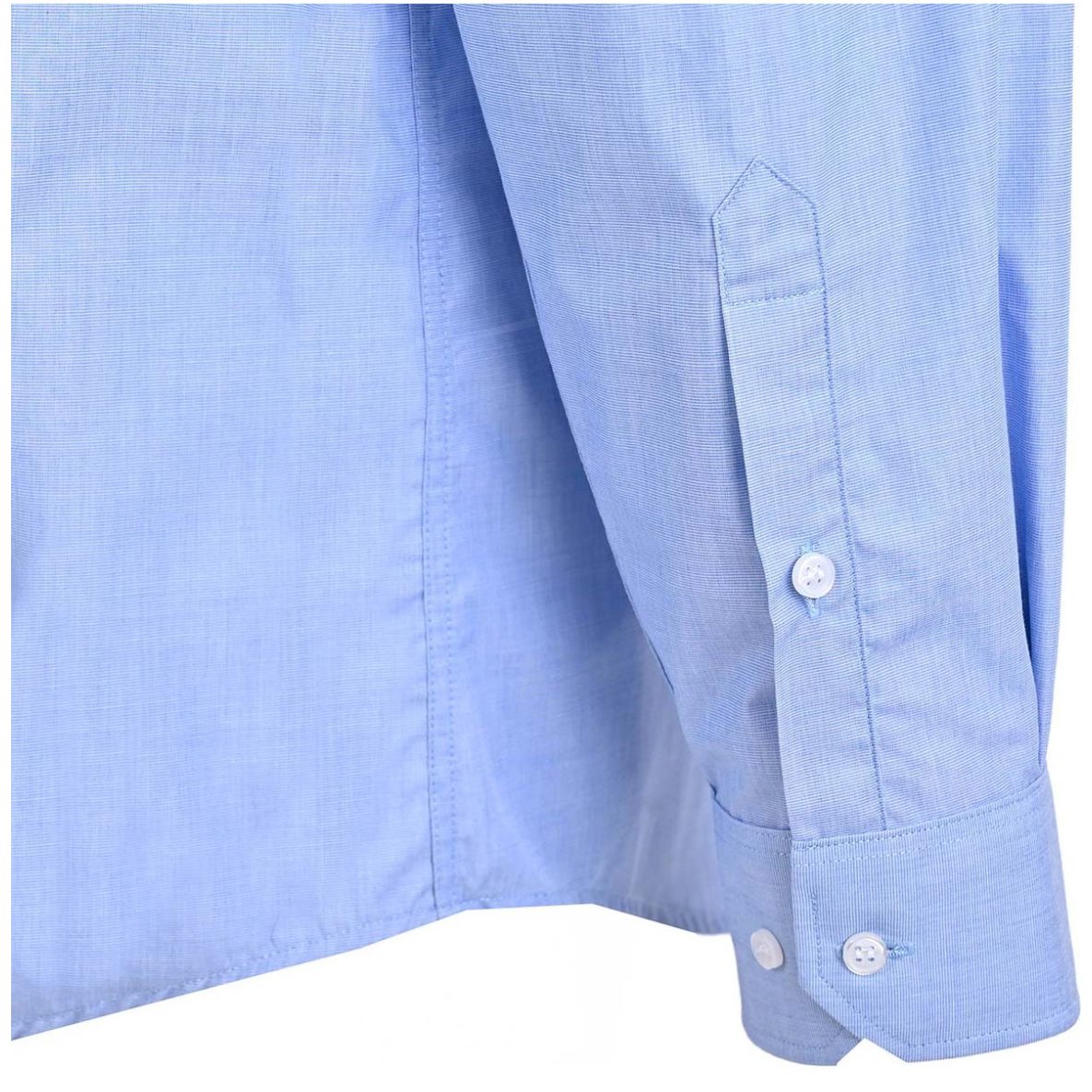 Camisa Pierre Cardin Manga Larga Minicuadros Azul para Hombre