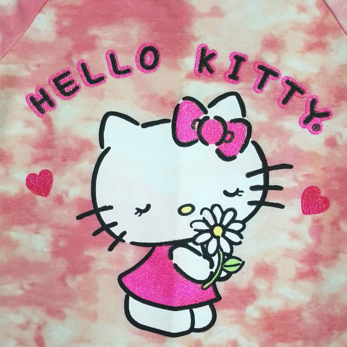 Set para Niña Playera Manga Corta Estampado Hello Kitty