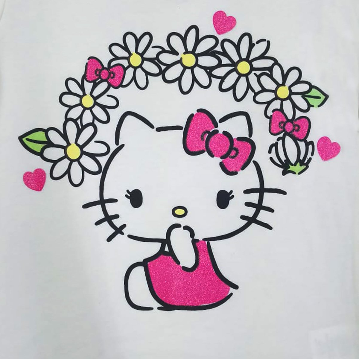 Set para Niña Playera Manga Corta Estampado Hello Kitty