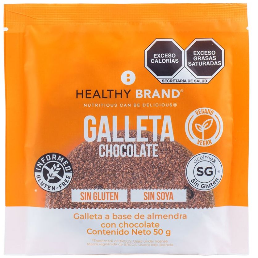  Galleta Healthy Brand Chocolate 50G