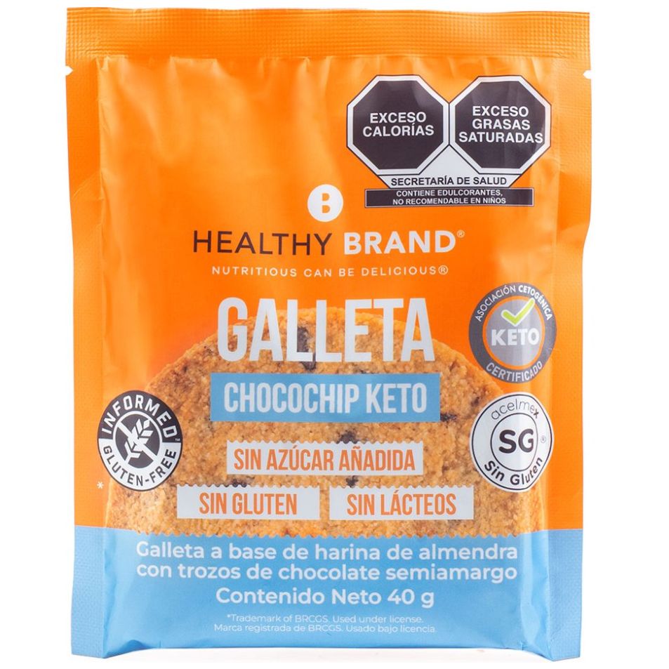  Galleta Healthy Brand Chocochip Keto 40G