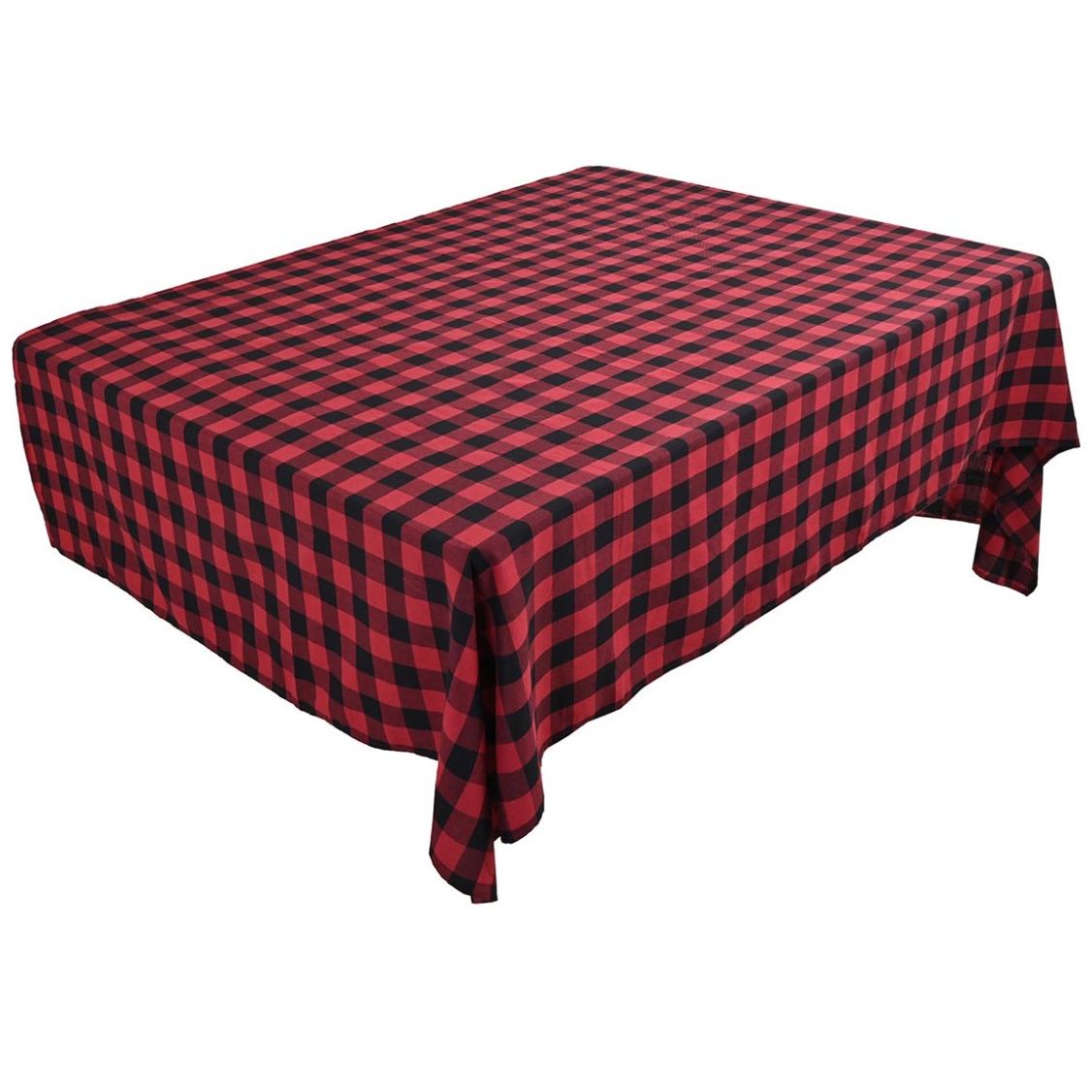 Home Nature Navidad Mantel Cuadros Rojo/negro 150X250Cm