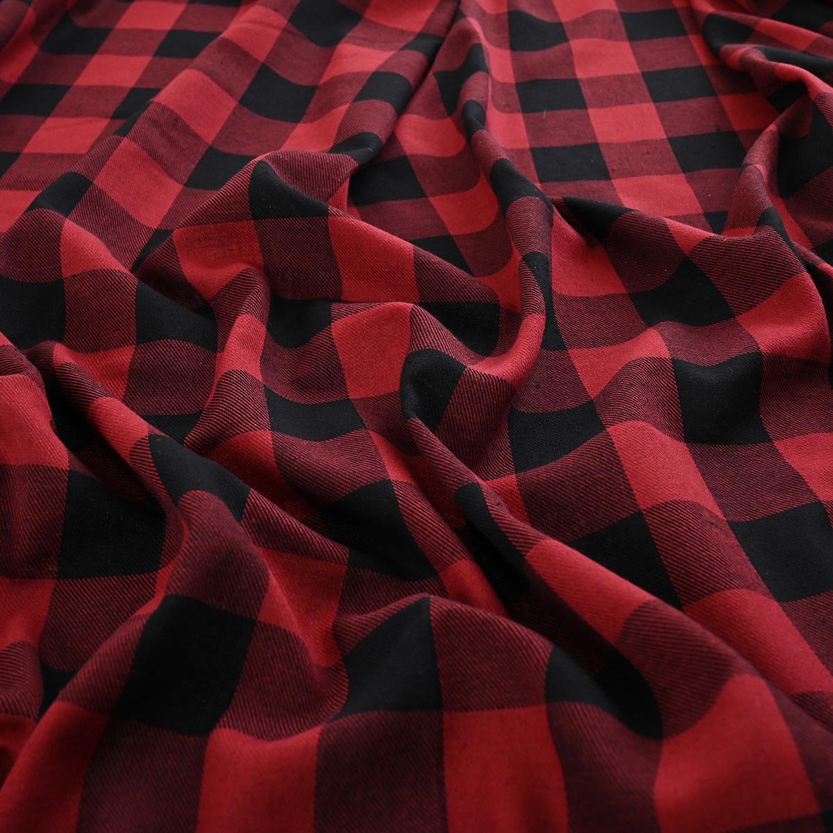 Home Nature Navidad Mantel Cuadros Rojo/negro 150X250Cm