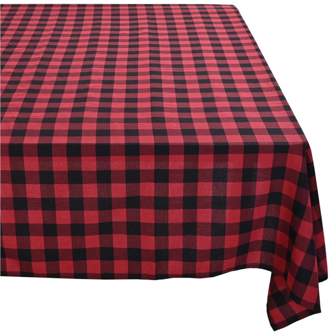 Home Nature Navidad Mantel Cuadros Rojo/negro 150X250Cm