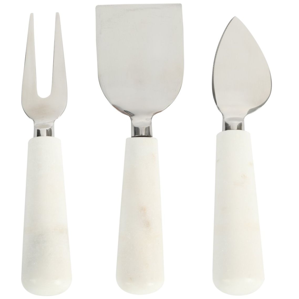 Set 3 Piezas Cuchillos Queso Blanco Laurie Gates