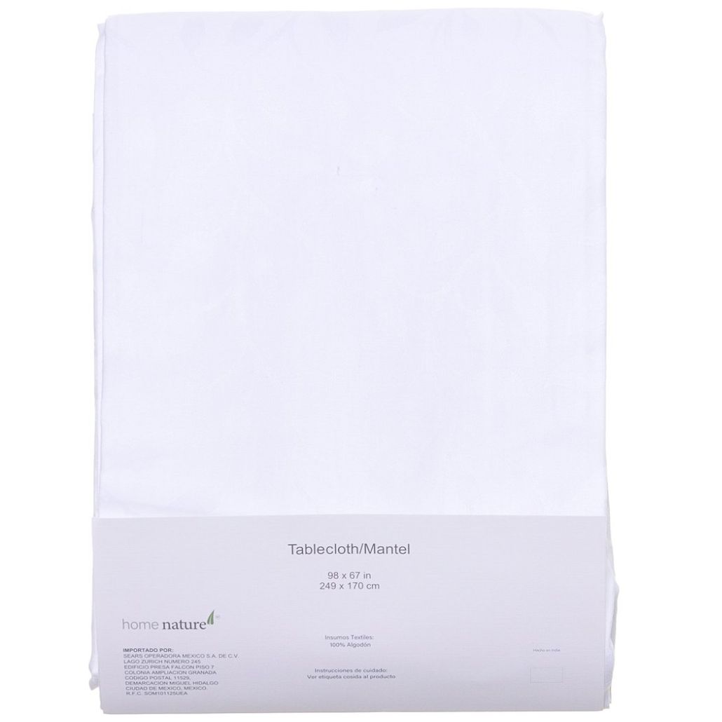 Mantel Rectangular Blanco Home Nature