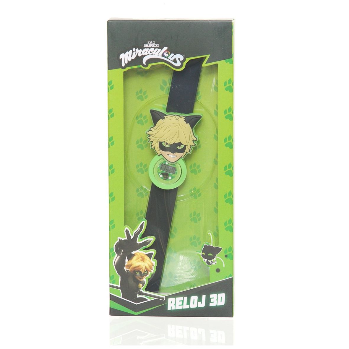 Reloj 3D Cat Noir  Niño Miraculous