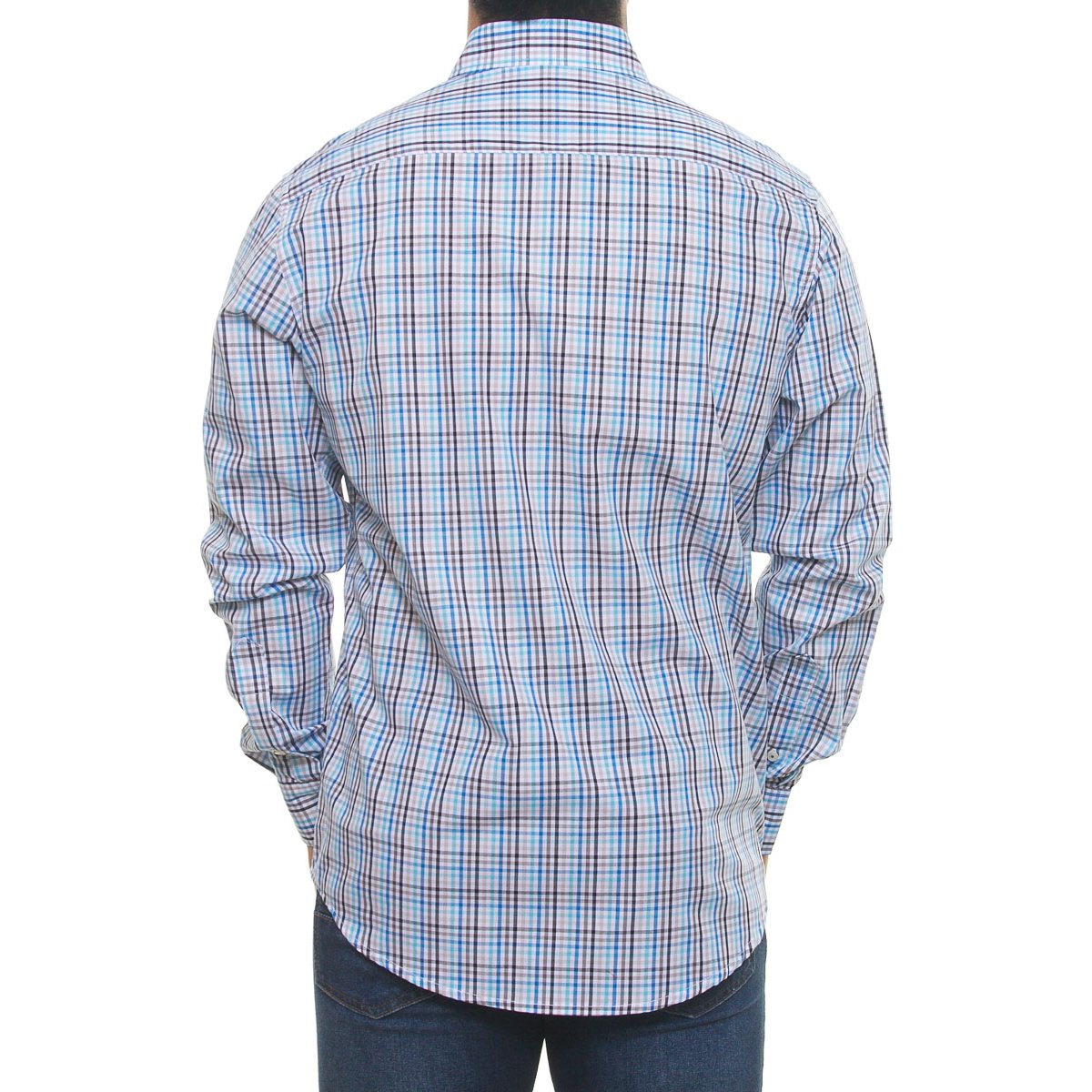 Camisa Cuadros Azul para Hombre Polo Club