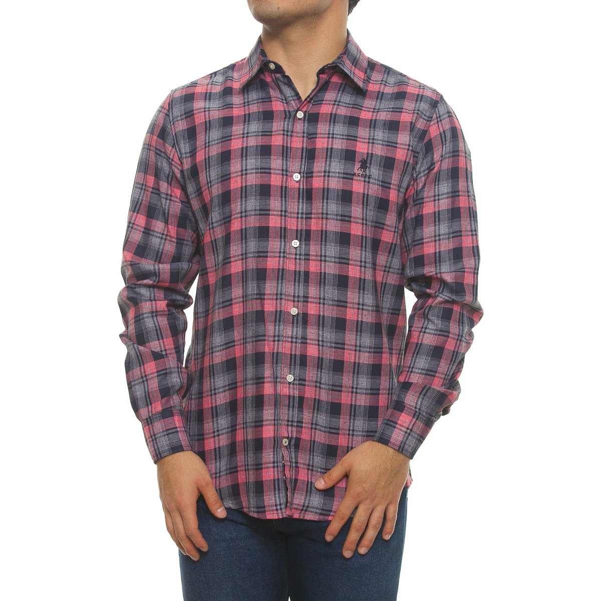 Slim Fit Outfit Camisa A Cuadros Roja Hombre Slim Fit Cuadros Para