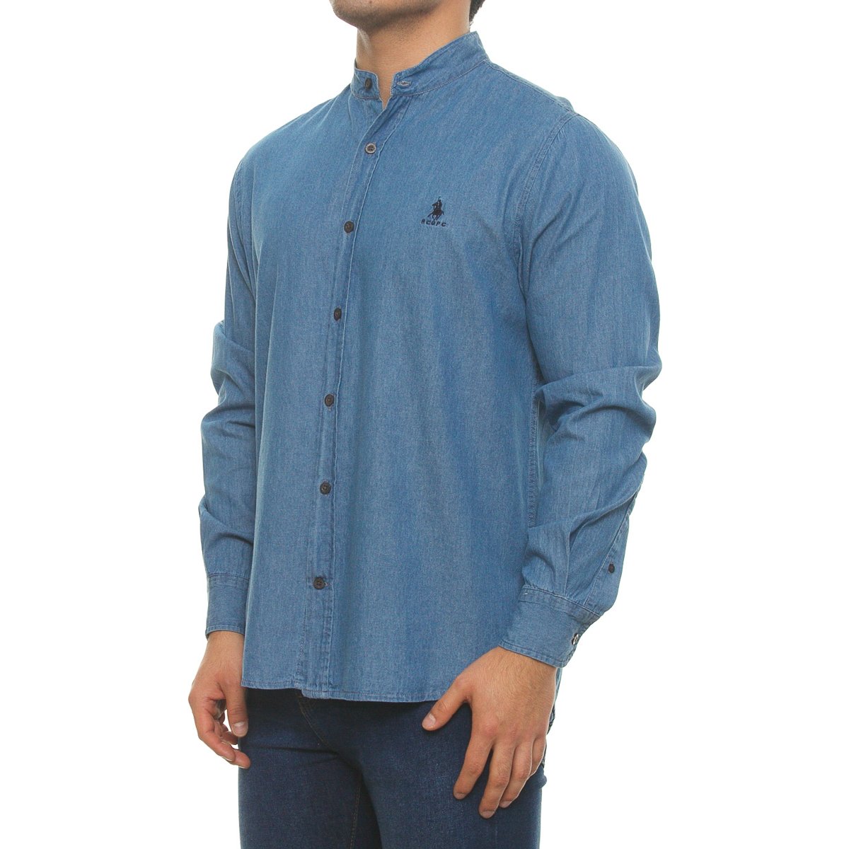 Camisa Cuello Mao Mezclilla  para Hombre Polo Club