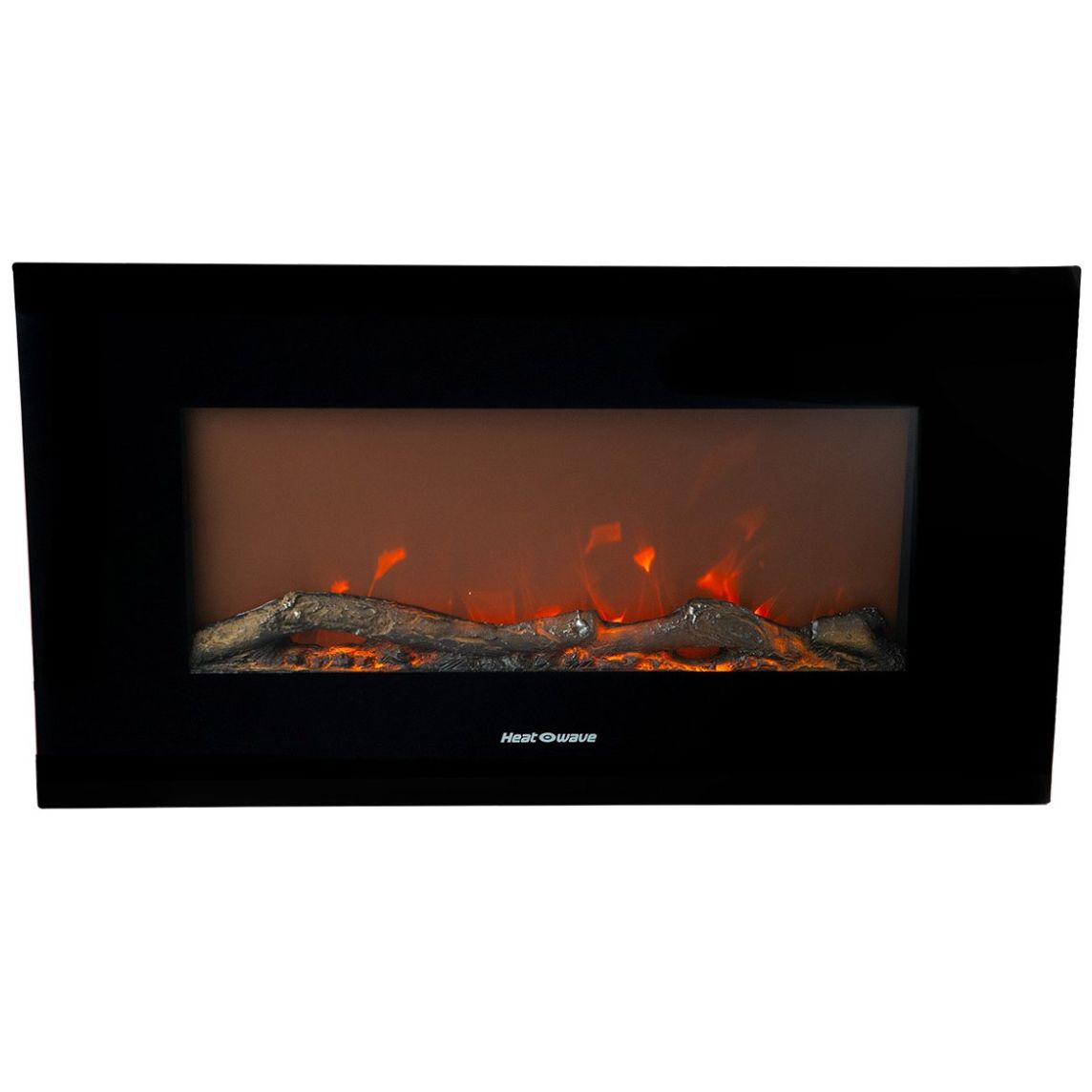 Calefactor Negro Tipo Chimenea Heat Wave para Interior