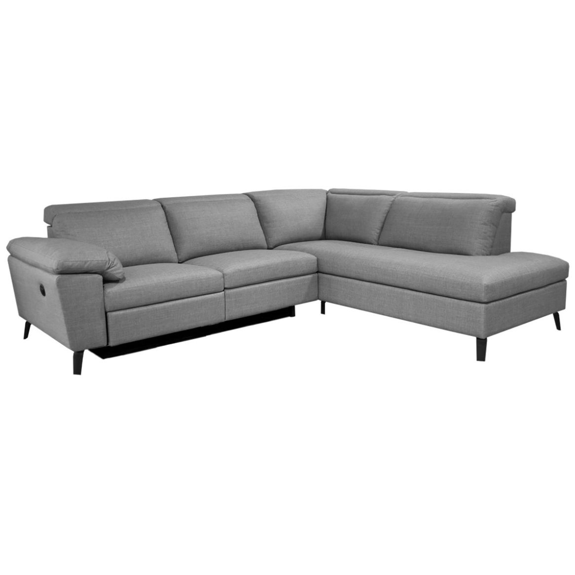 Sala Modular 2 Piezas Derecha Duster Tela Gris Liz